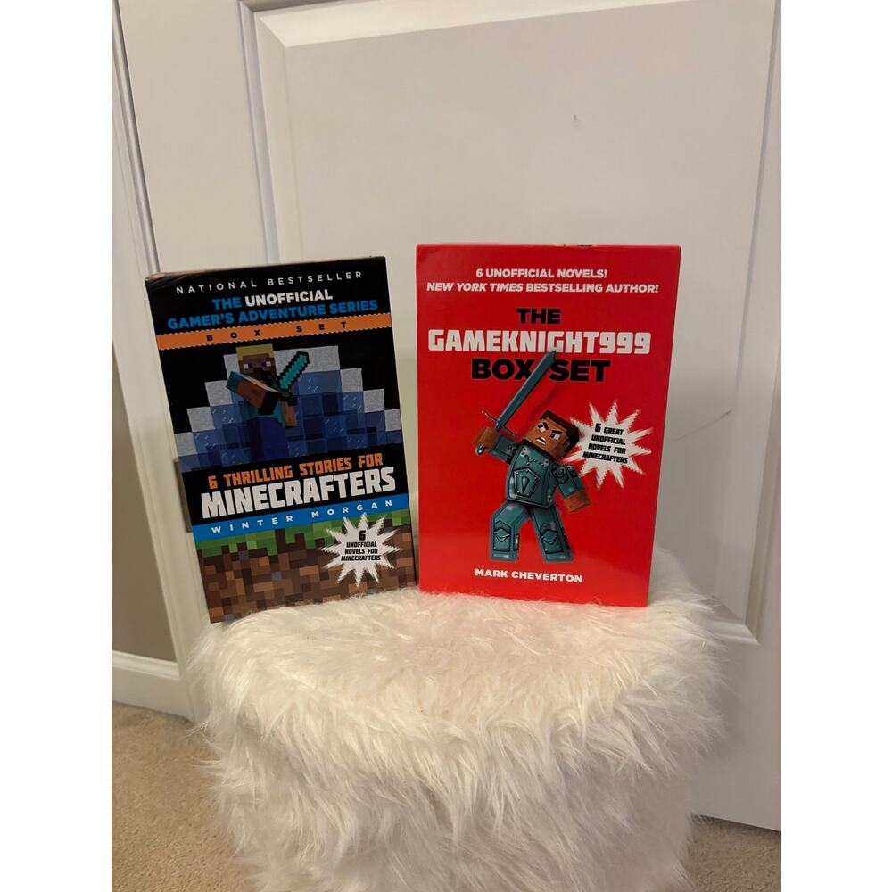 TWO Minecraft box set of books